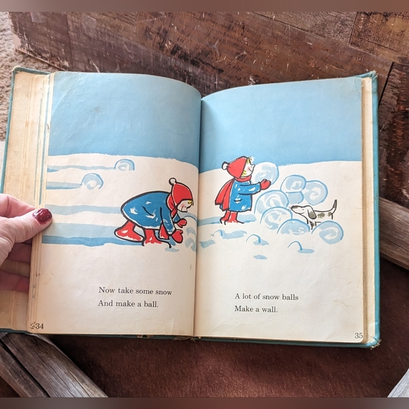 1962 Vintage Hardcover Snow By Roy Mckie & P D Eastman - Picture 8 of 15